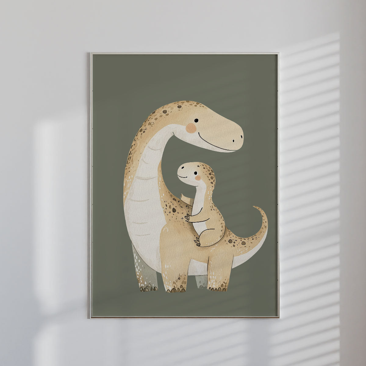 Dino Dad & Son Wall print