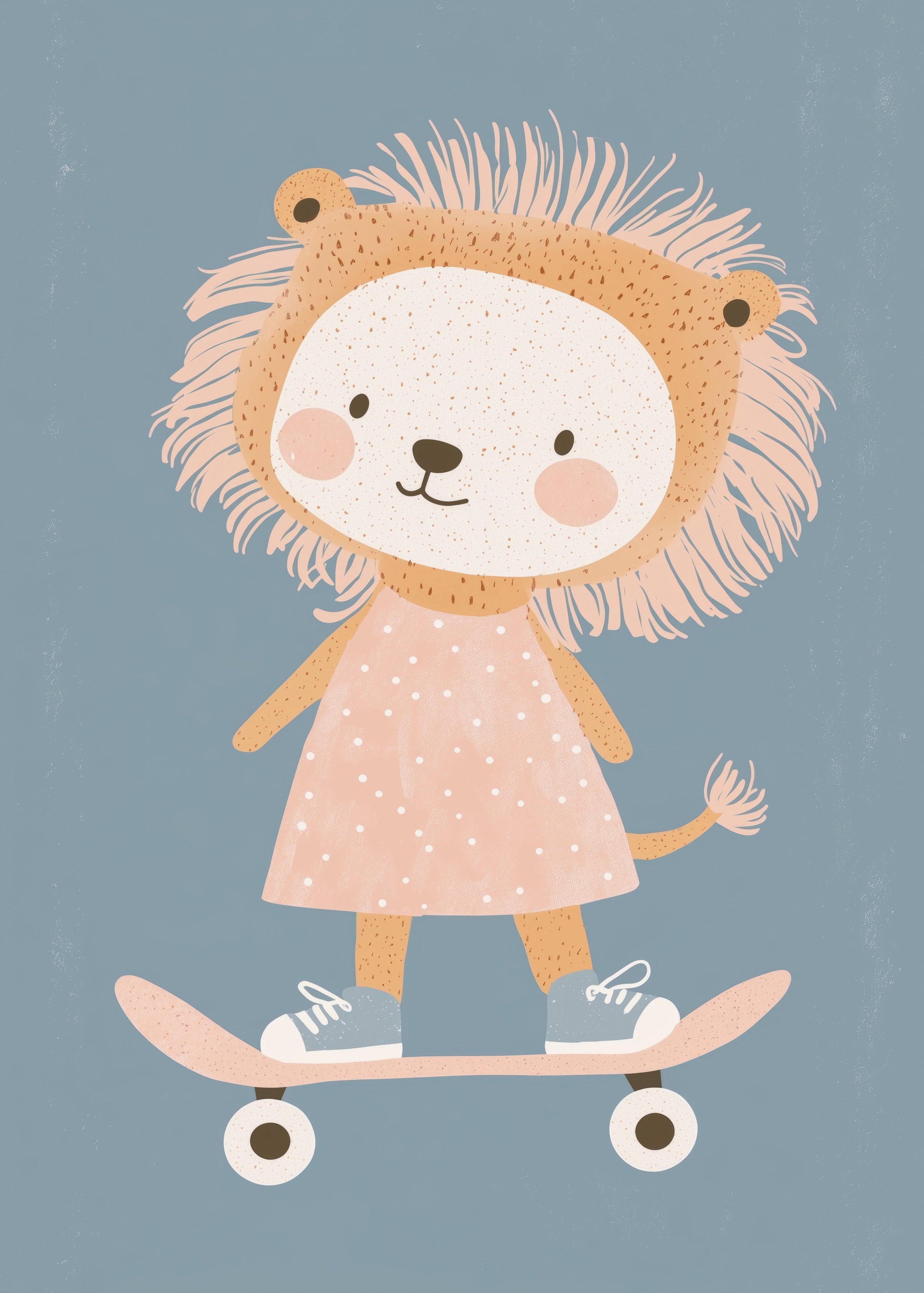 Skater Lion Wall print