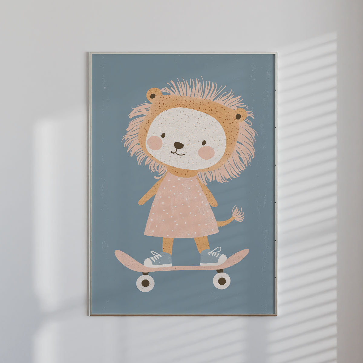 Skater Lion Wall print