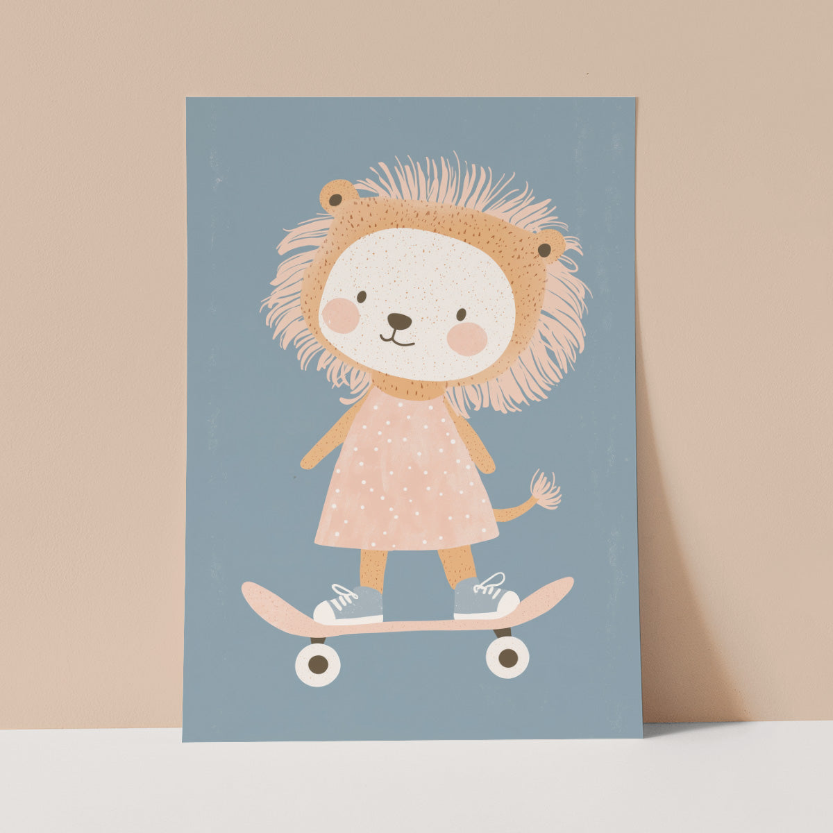 Skater Lion Wall print