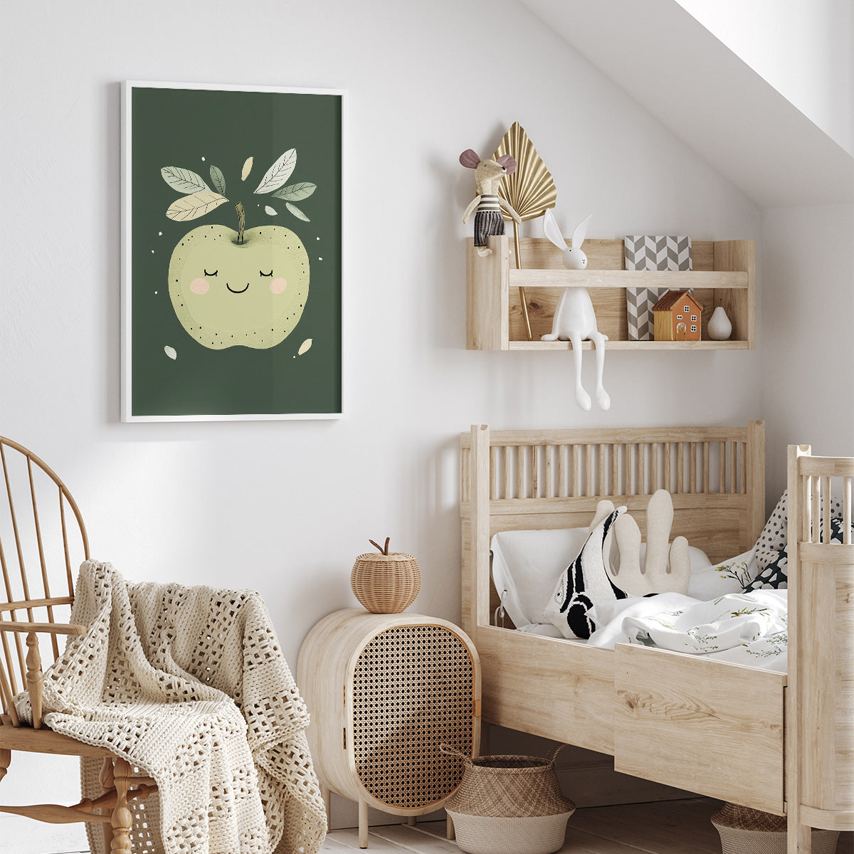 Green Apple Wall print