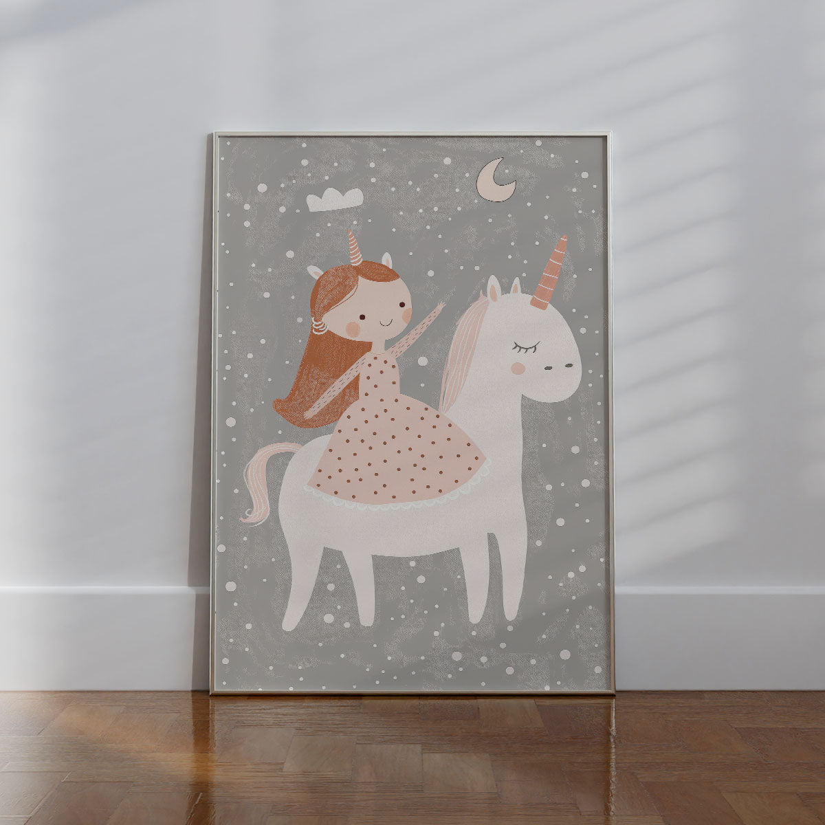 Princess & Unicorn Wall print