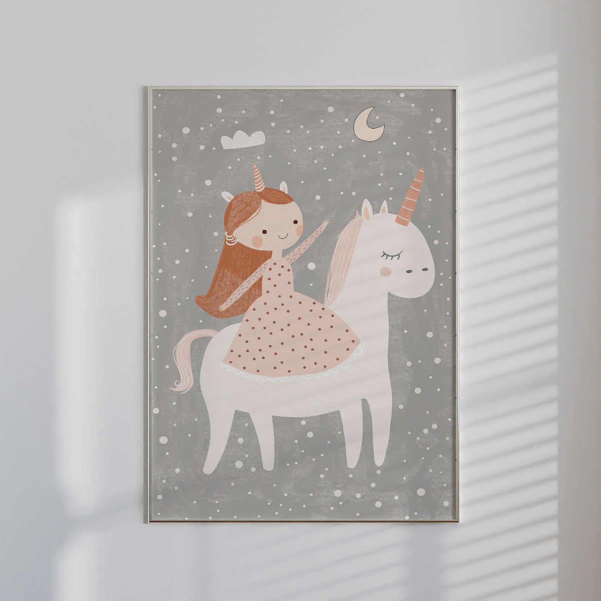 Princess & Unicorn Wall print