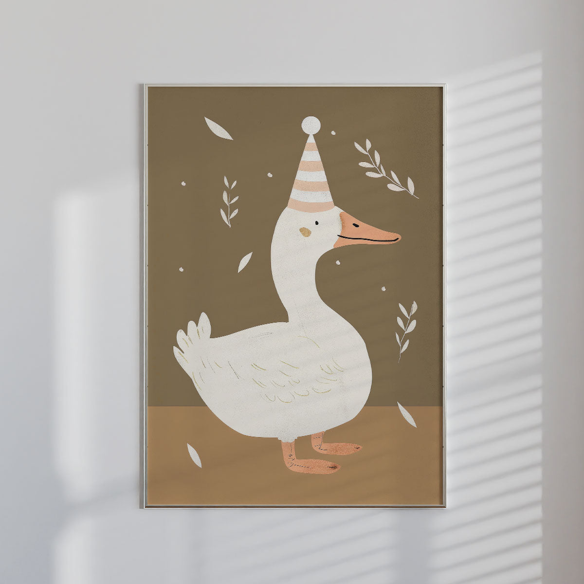 Birthday Duck Wall print