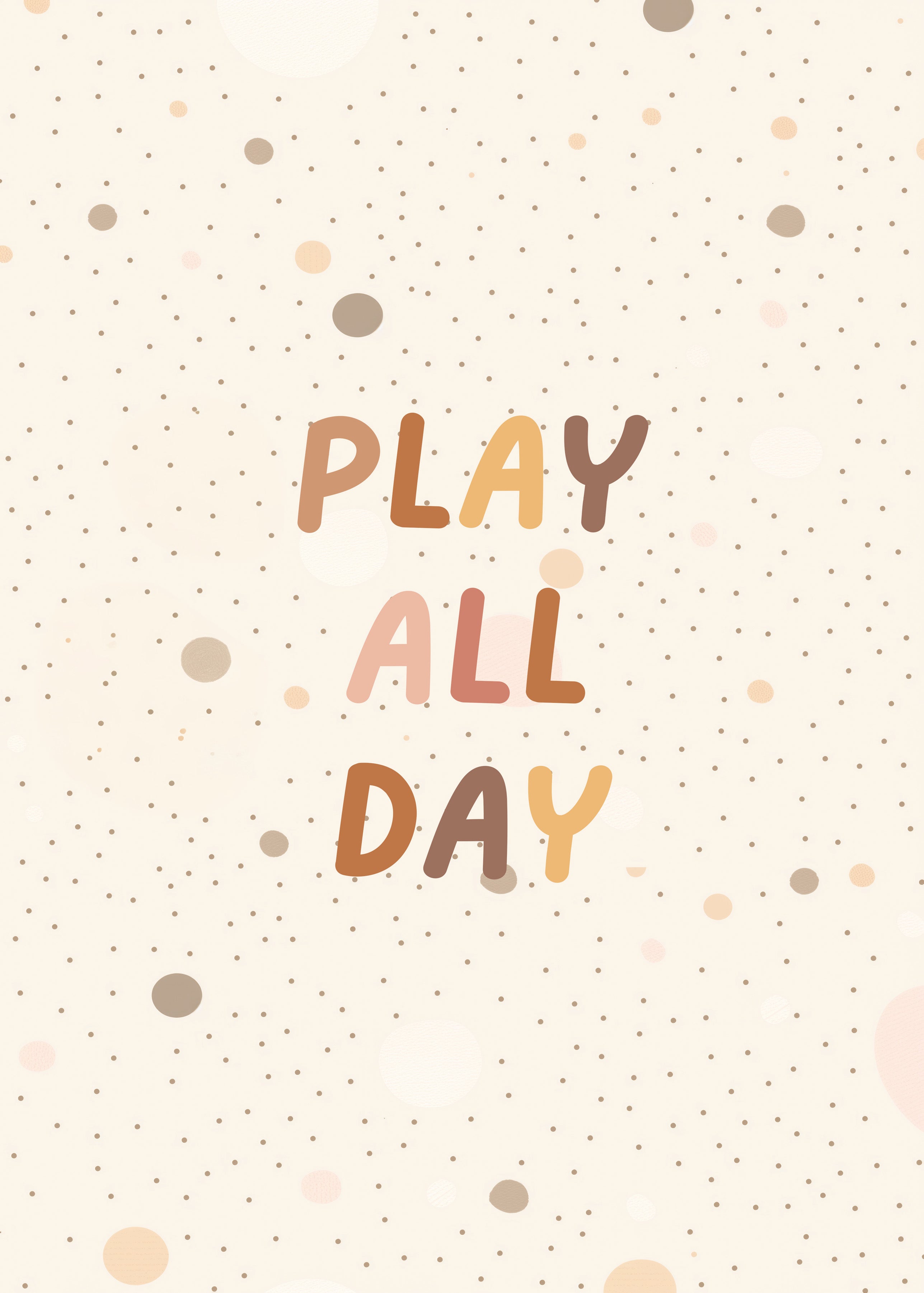 Play All Day Wall print