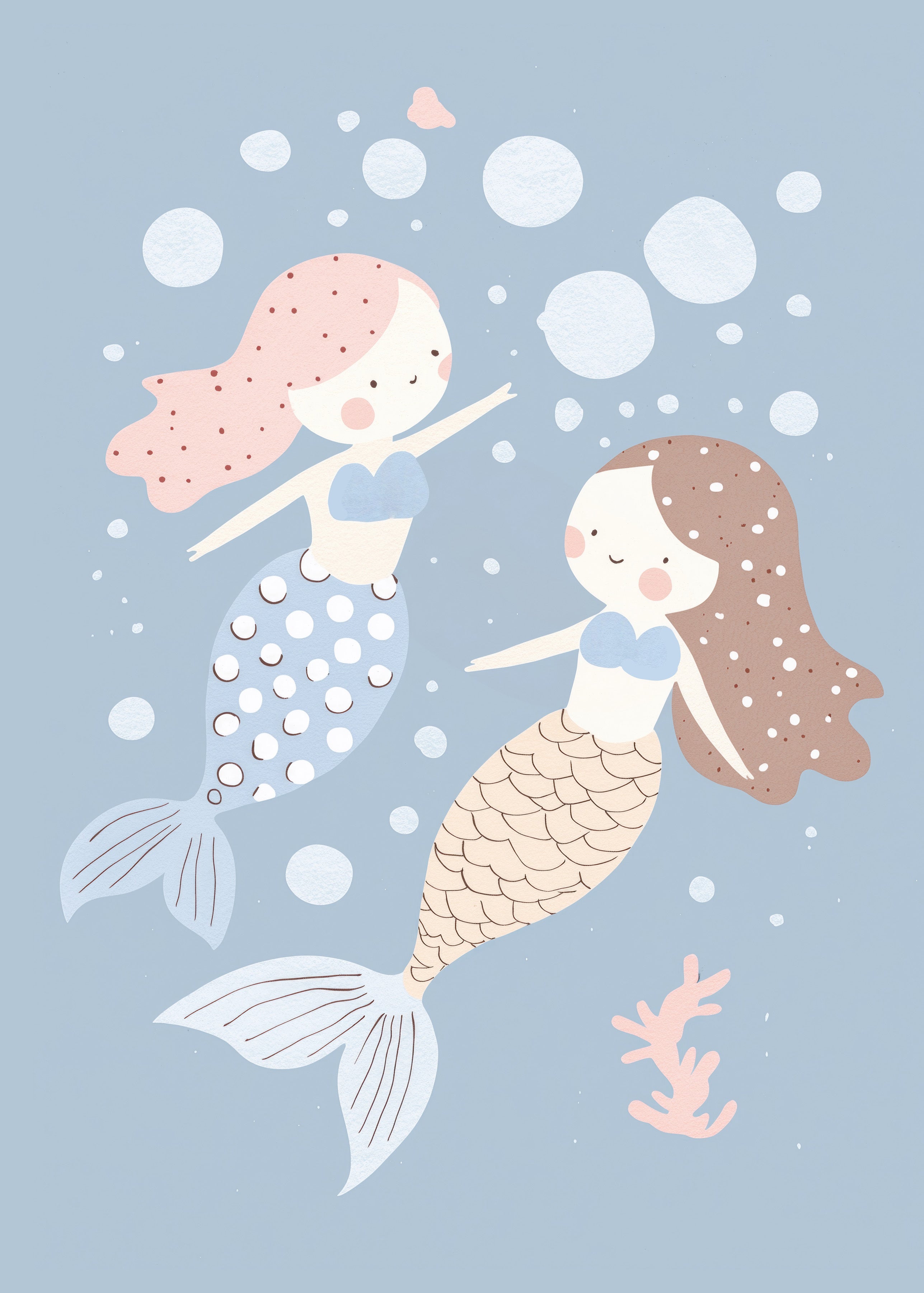 Mermaids Wall print