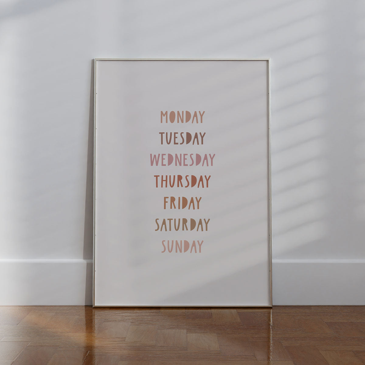 Days of the Week Wall print