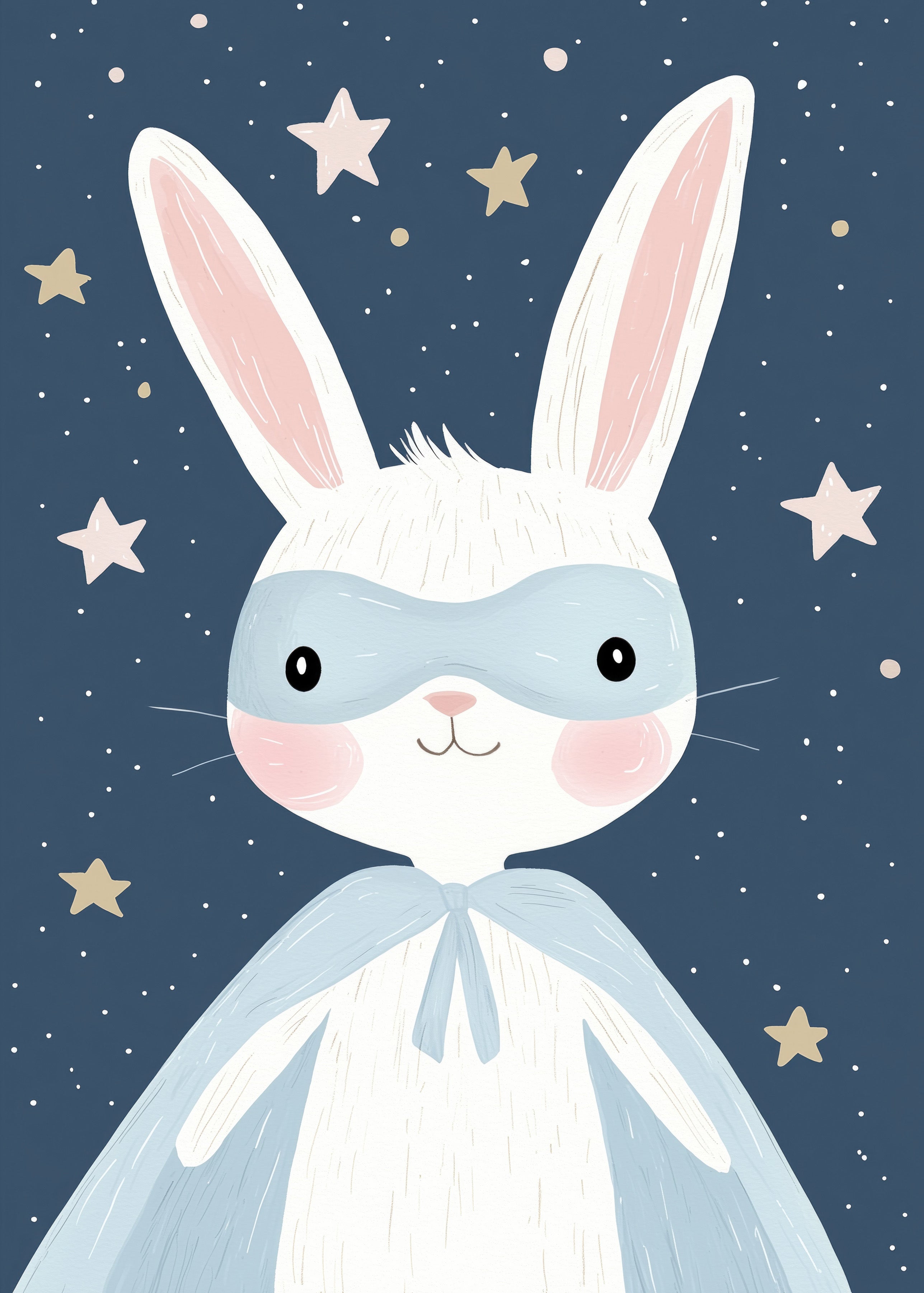 Super Bunny Wall print