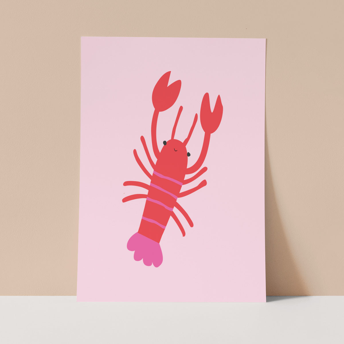 Fun Lobster Wall print