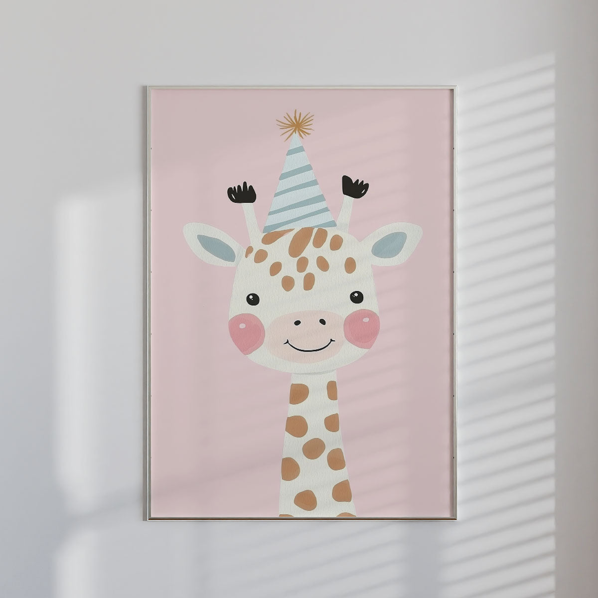 Birthday Giraffe Wall print
