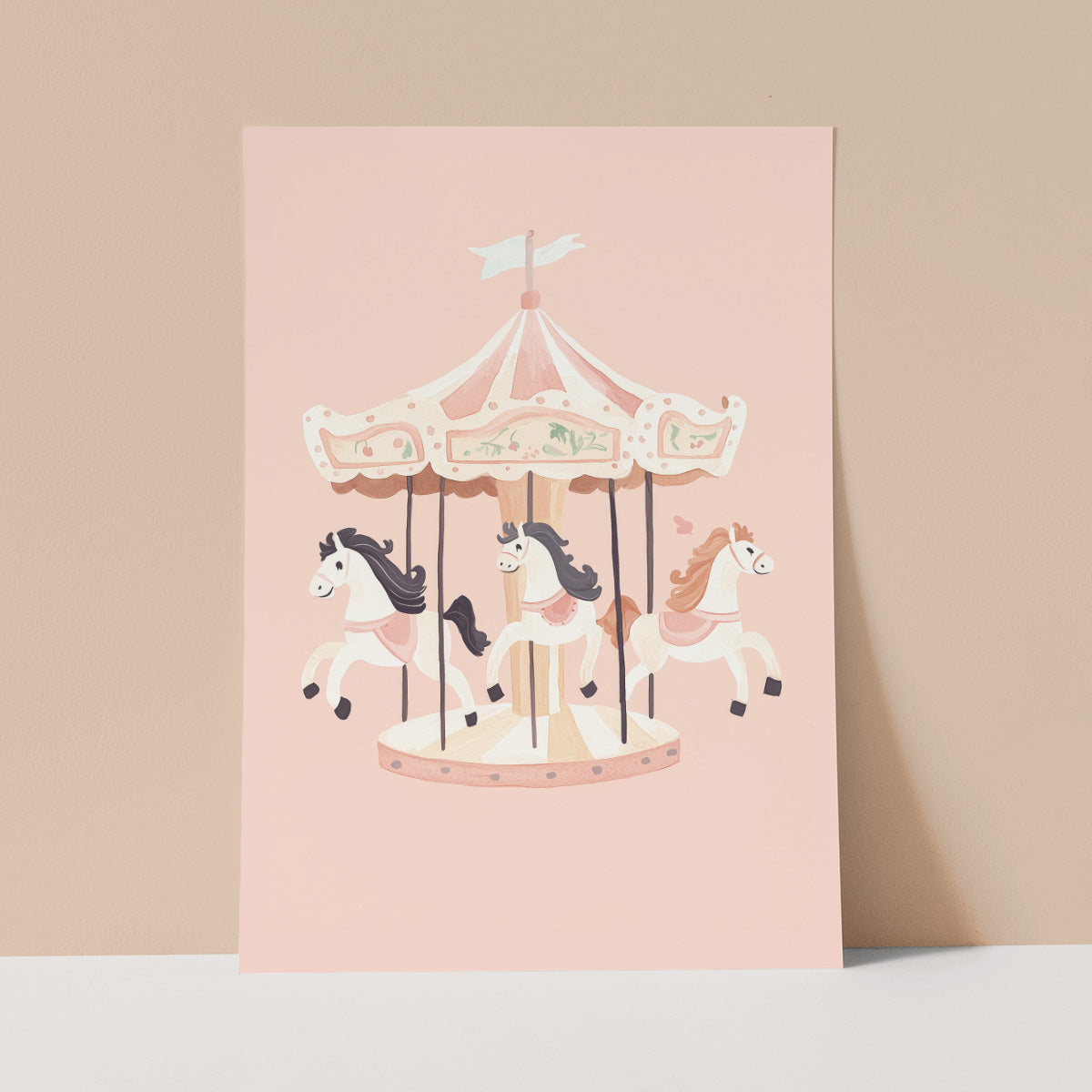 Merry go round Wall print