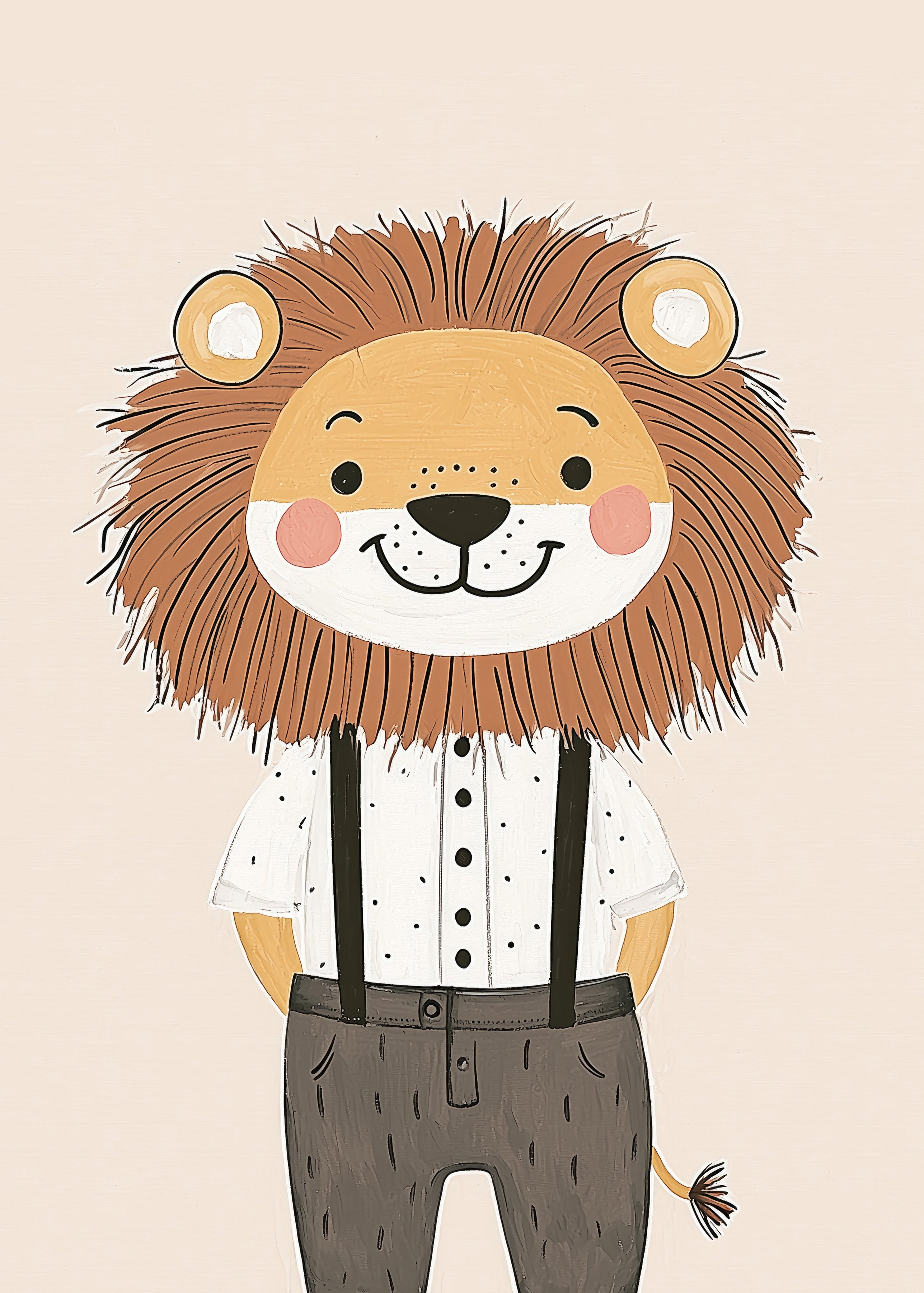 Mr Lion Wall print