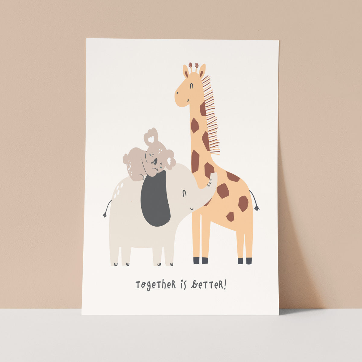 Together is better Wall Print