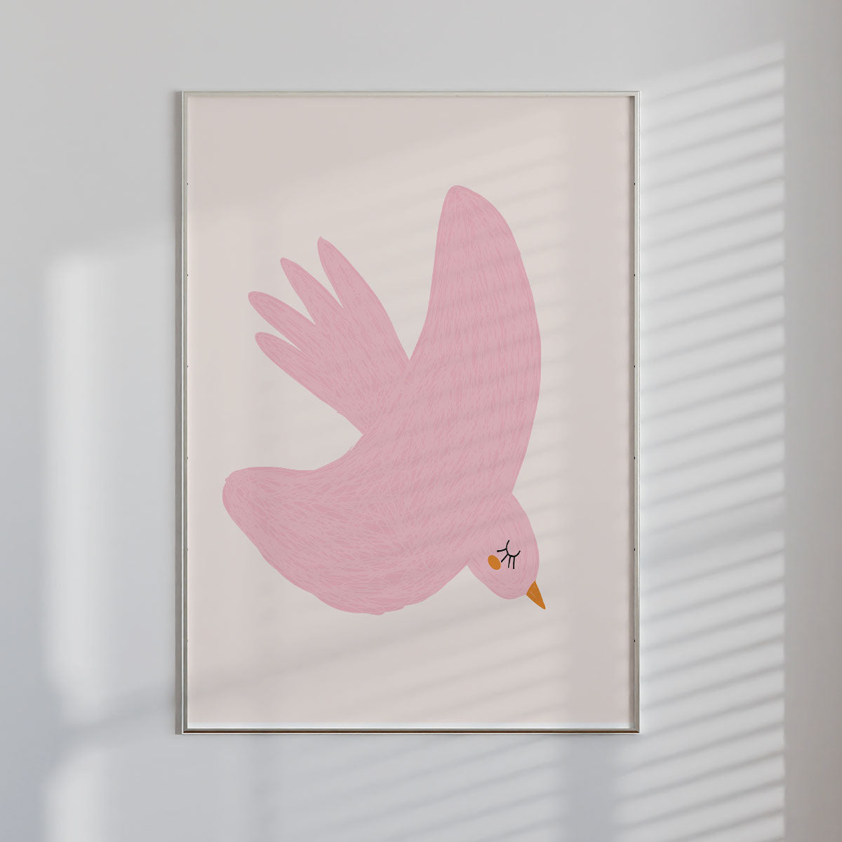 Pink Bird Wall print