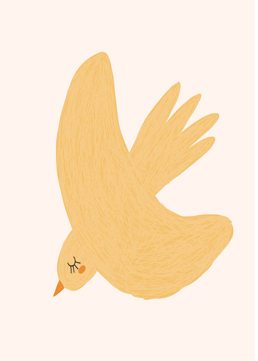 Yellow Bird Wall print