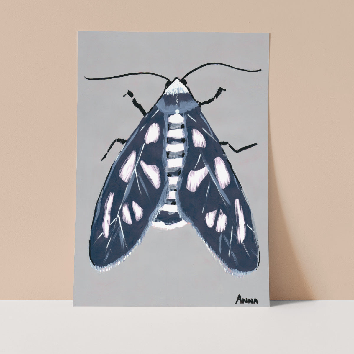 Blue Moth Wall print