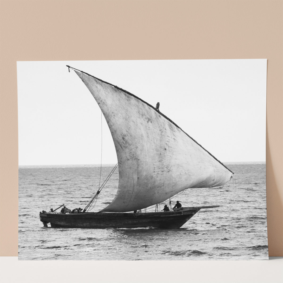 Traditional boat in Zanzibar Wall print