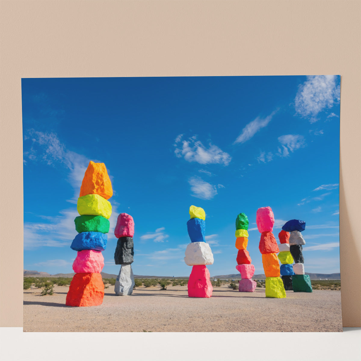 Seven Magic Mountains Wall print