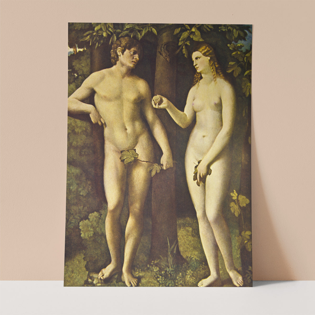 Adam & Eve Wall print