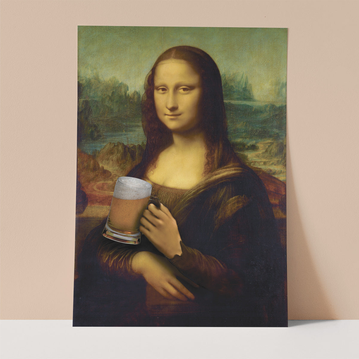 Mona Lisa Beer Wall print
