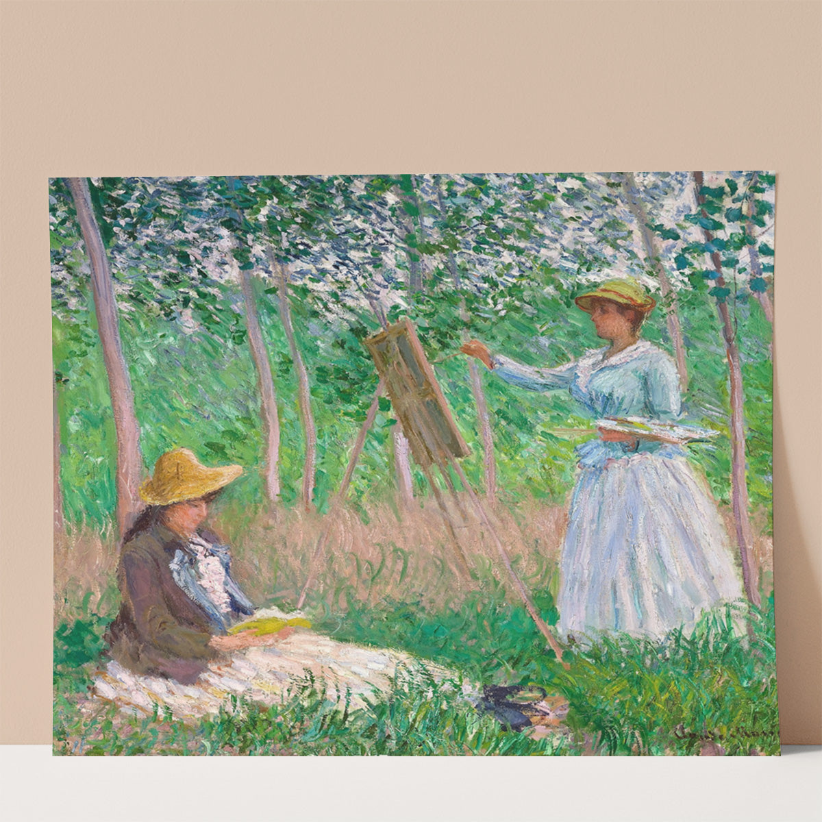 Claude Monet Garden In the Woods Wall print