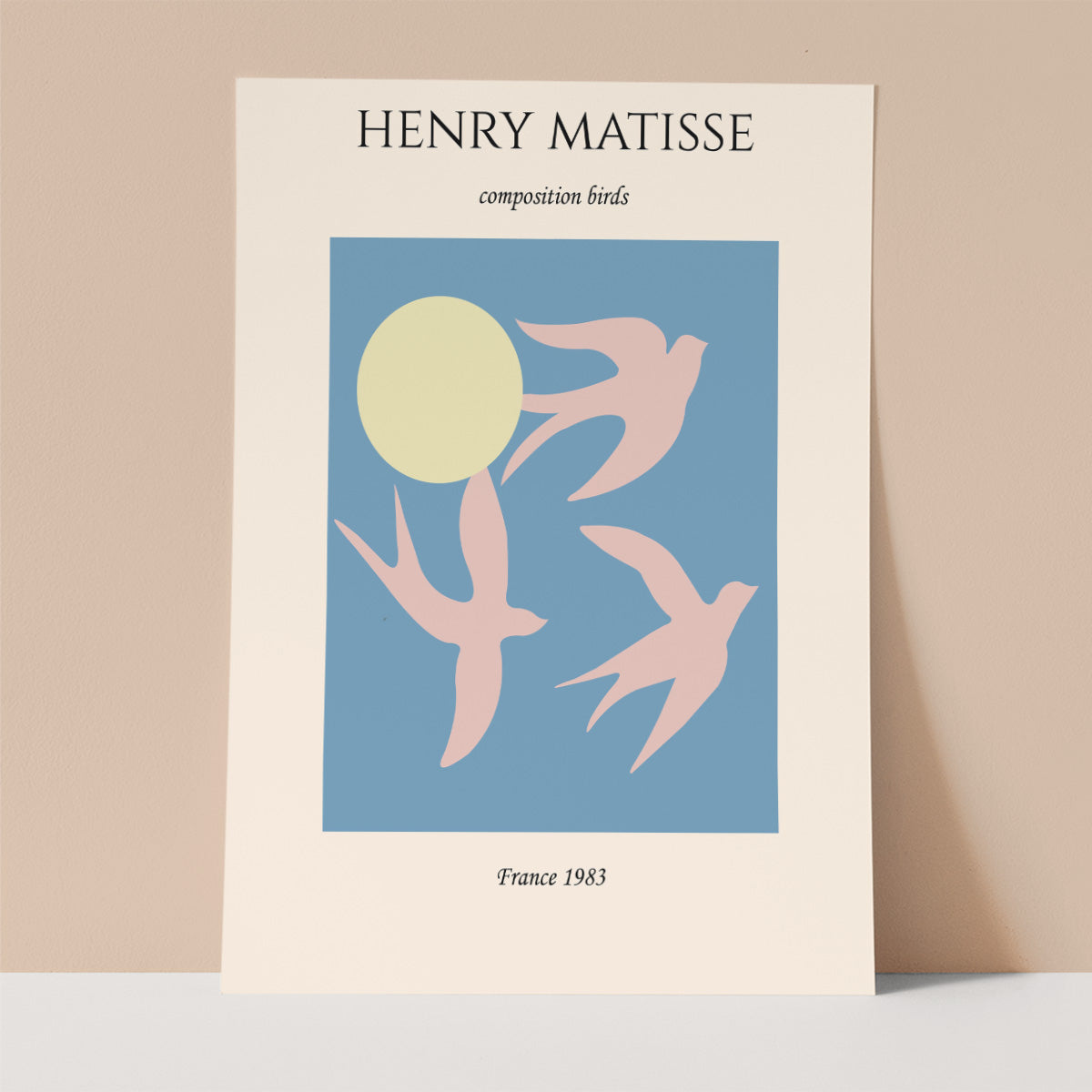 Composition Birds by Henri Matisse Wall print