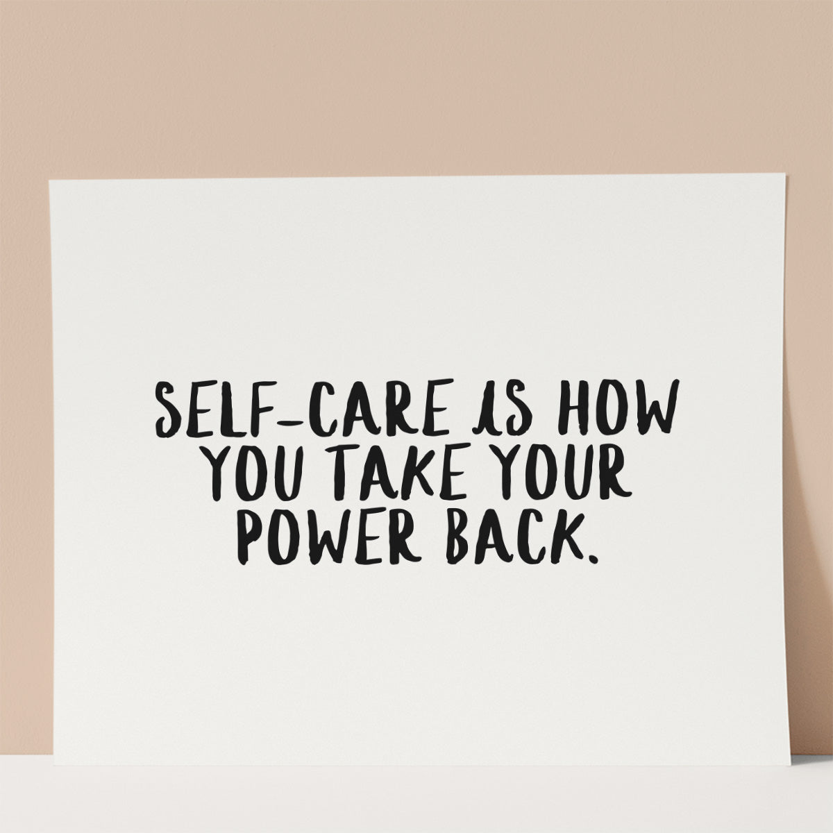 Self-care is Power Wall print