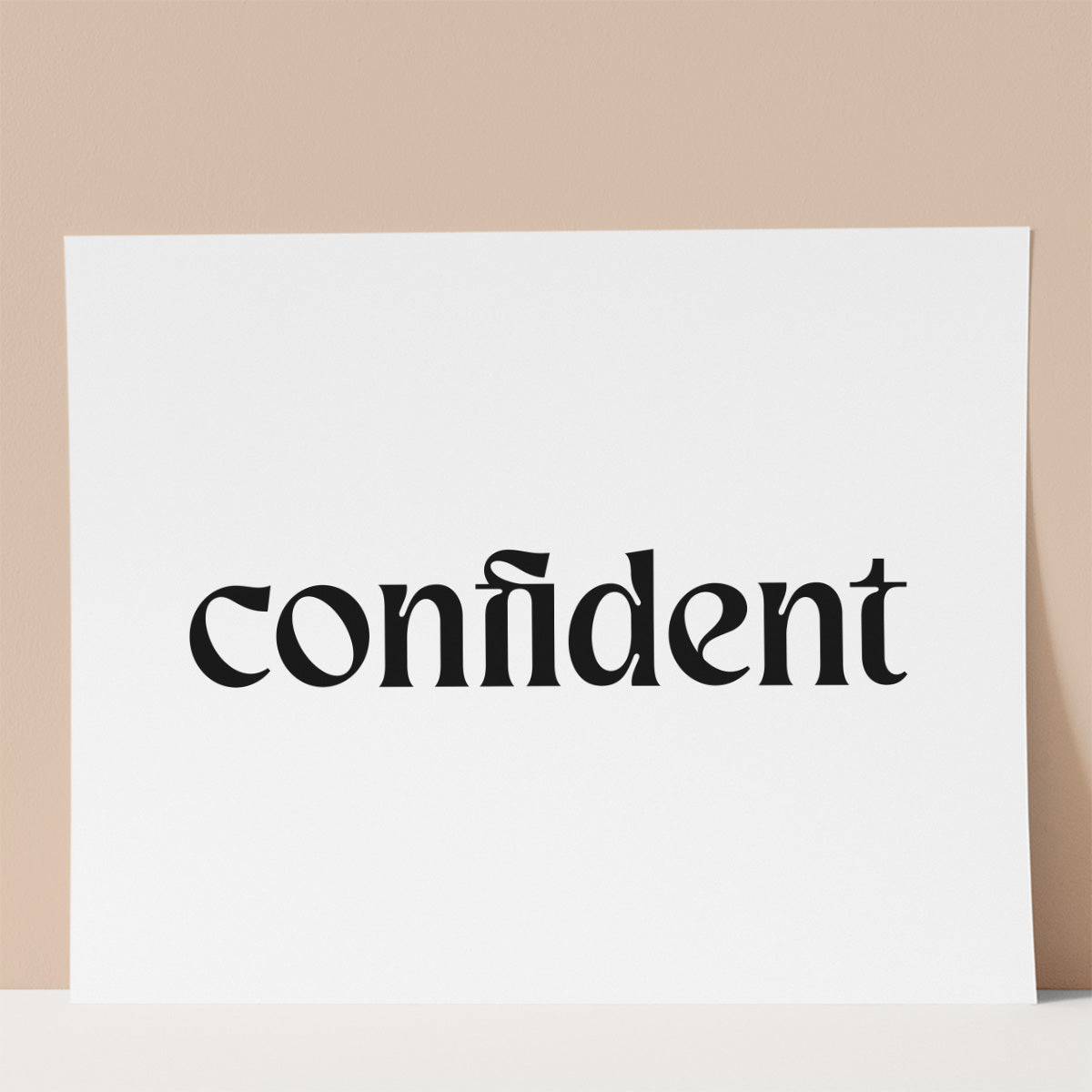 Confident Wall print
