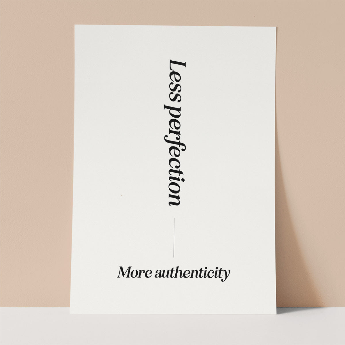 Less Perfection Wall print