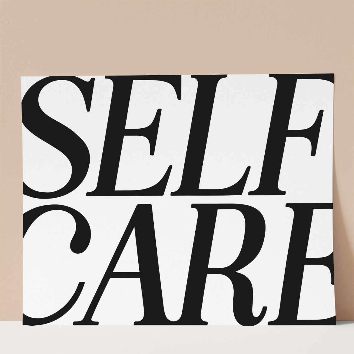 Self Care Wall print