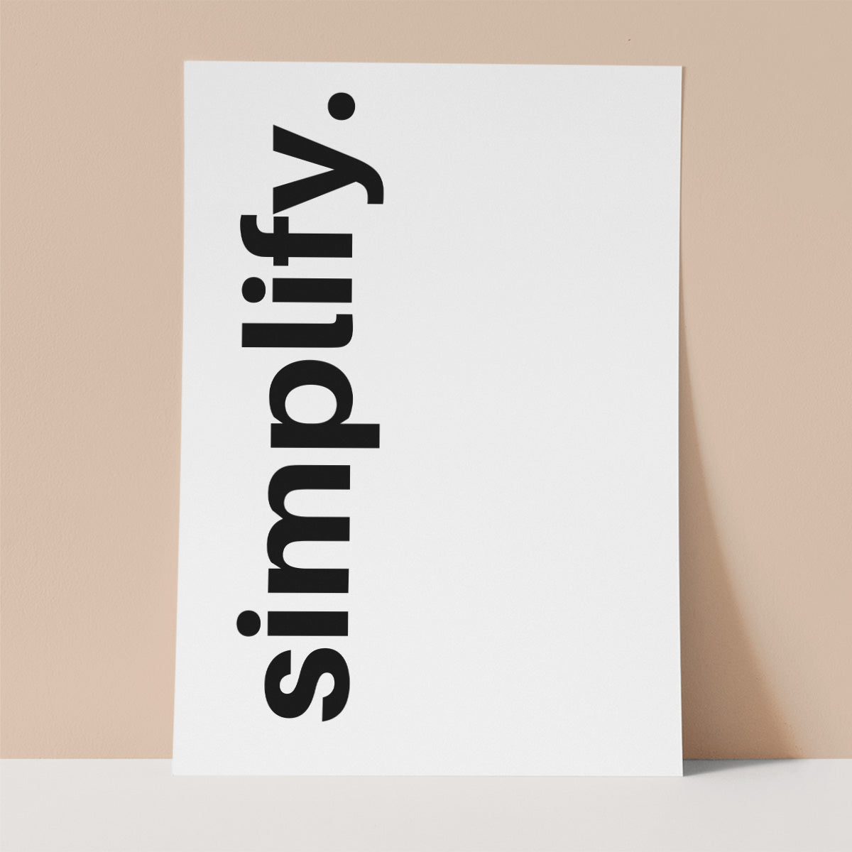 Simplify Wall print