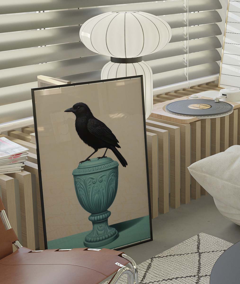 Black Crow Wall print