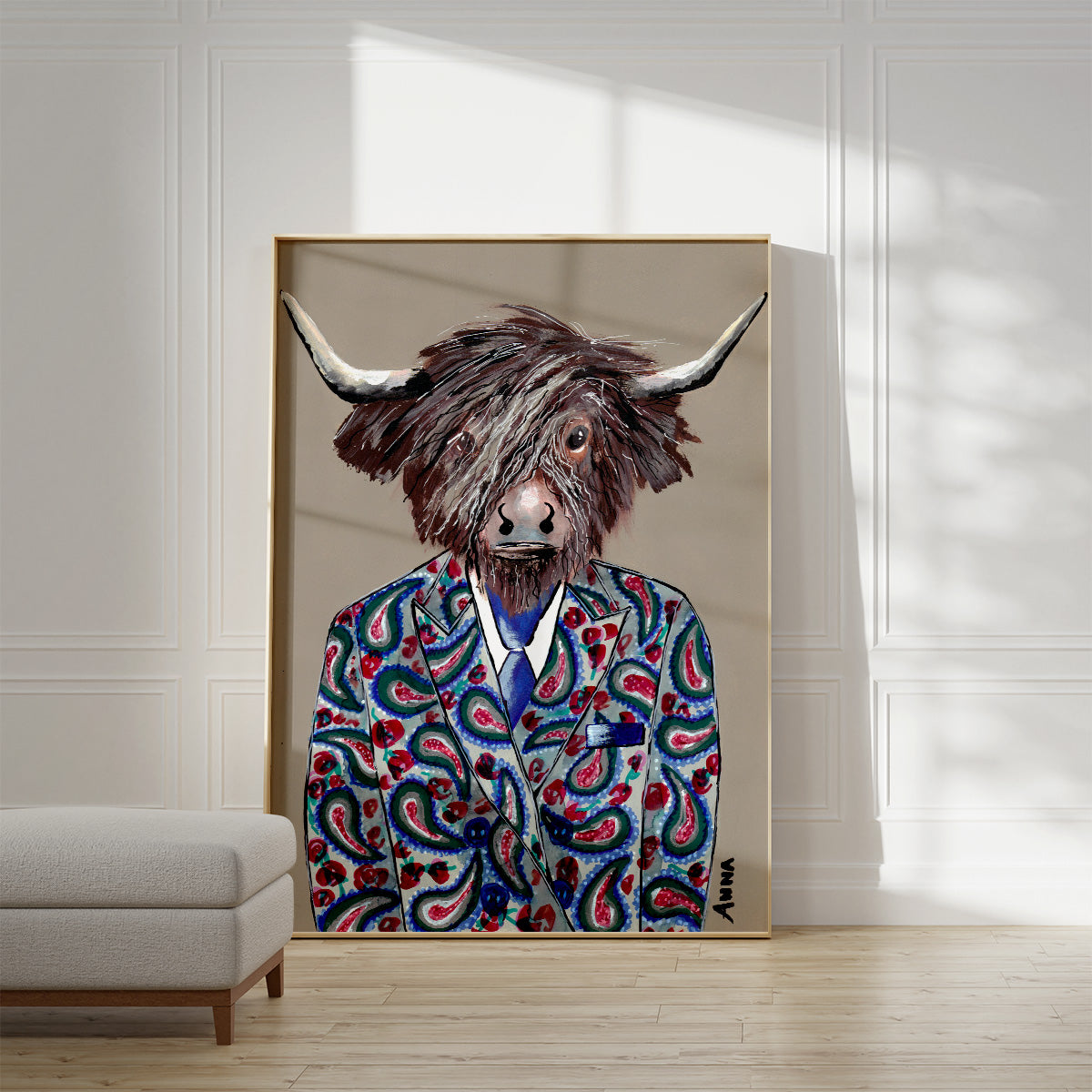 Paysley Suit Wall Print