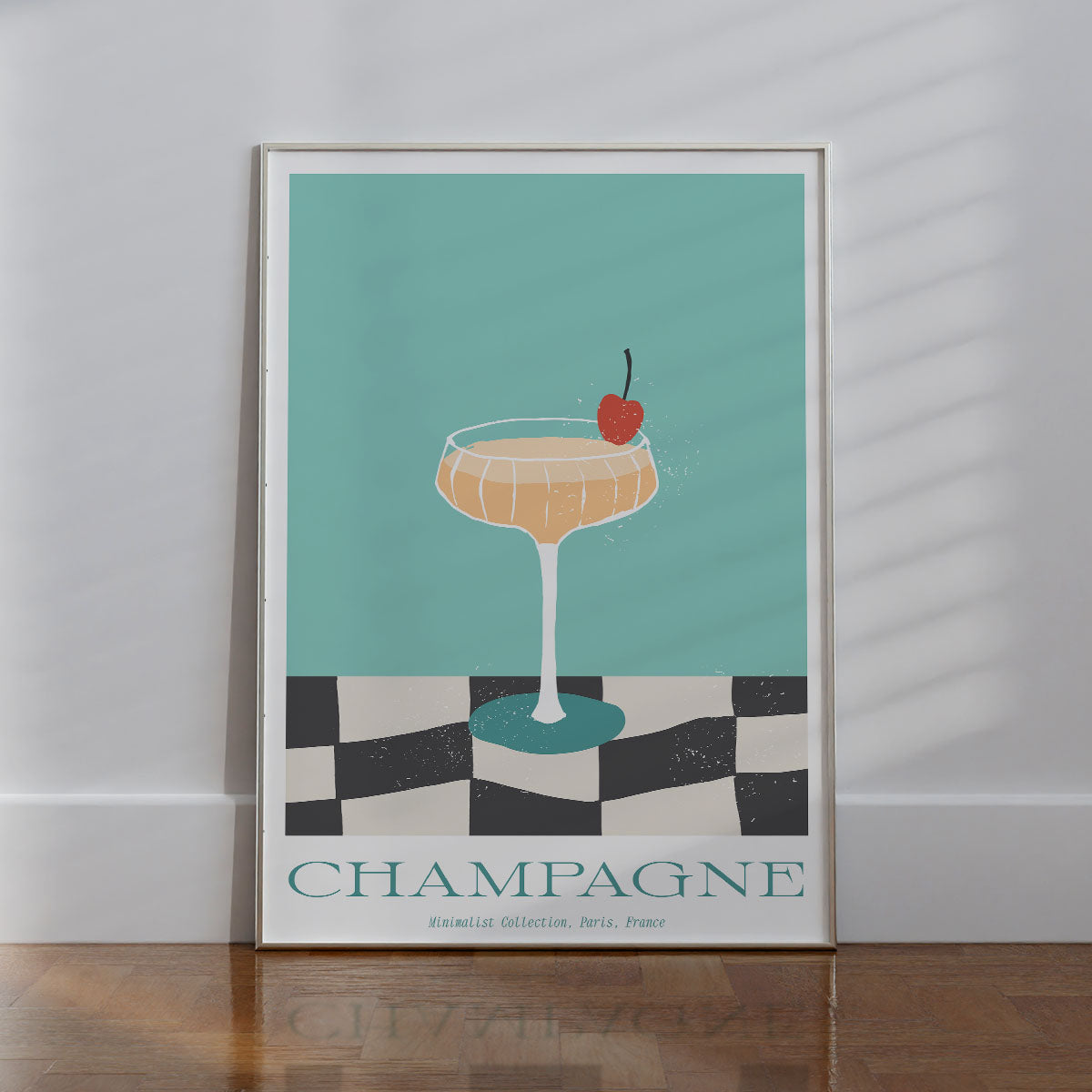 Champagne Wall print