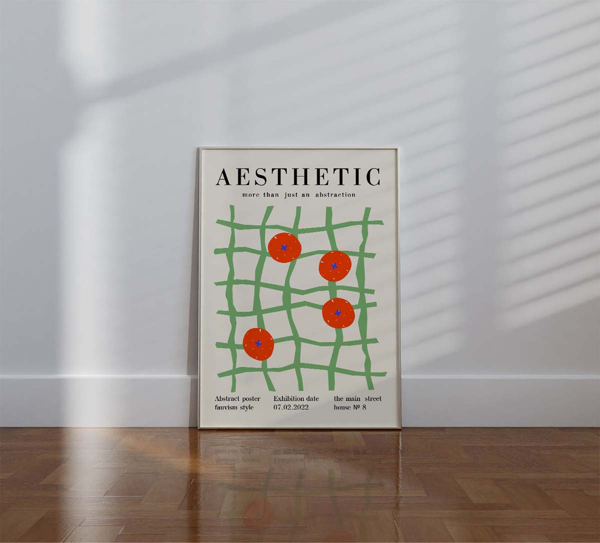 Abstract Oranges Wall print