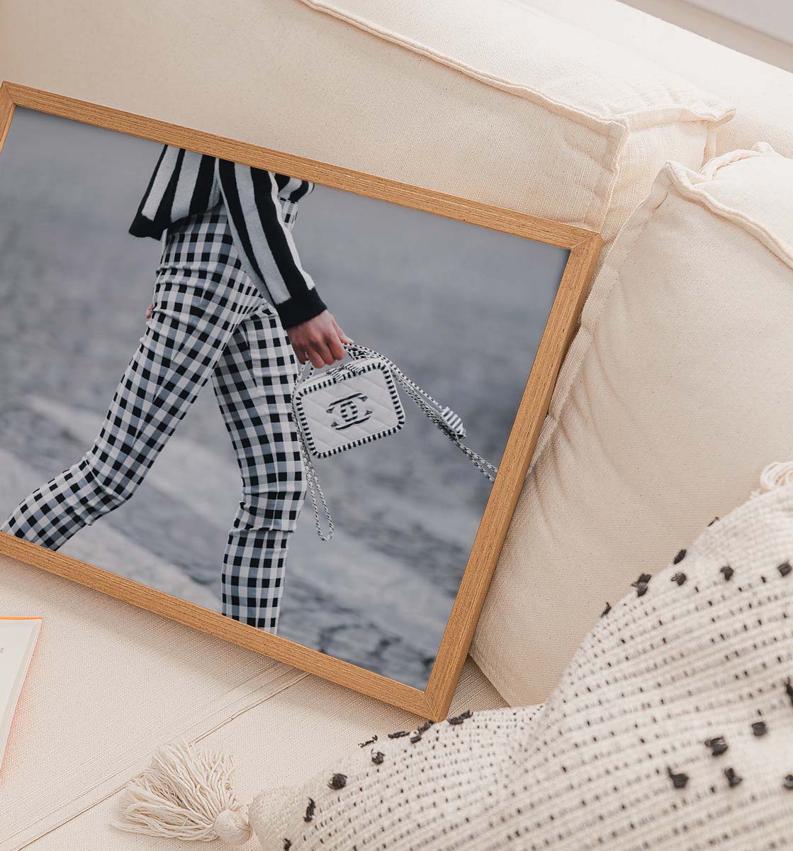 Check Chanel Fashion Wall print