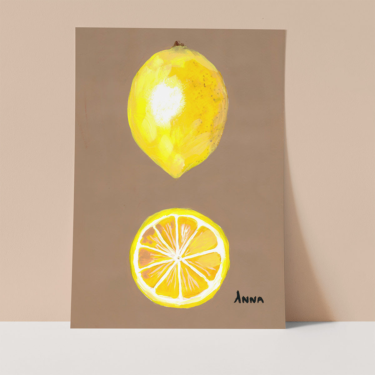 When life gives you lemons Wall print