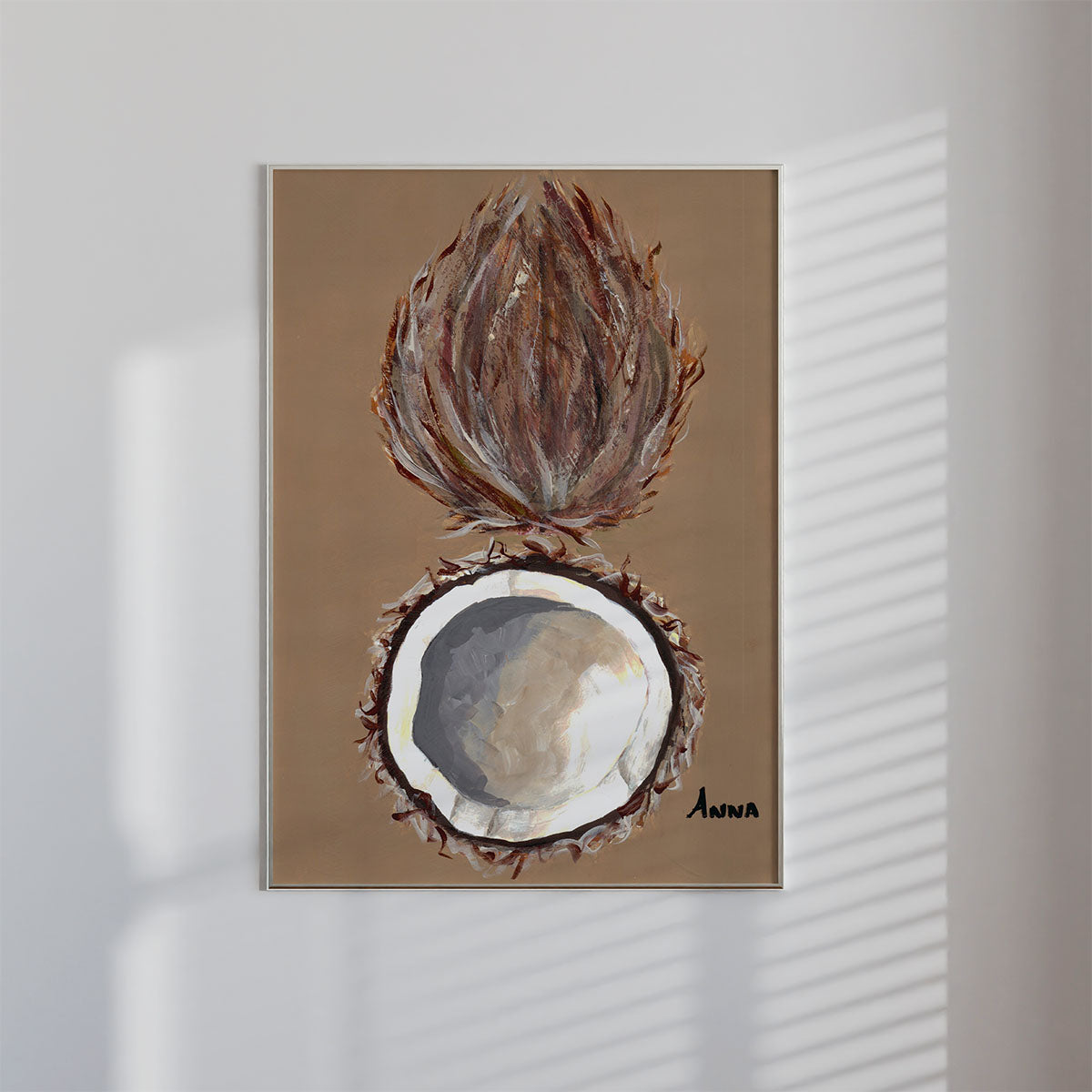 Coconut confessions Wall print