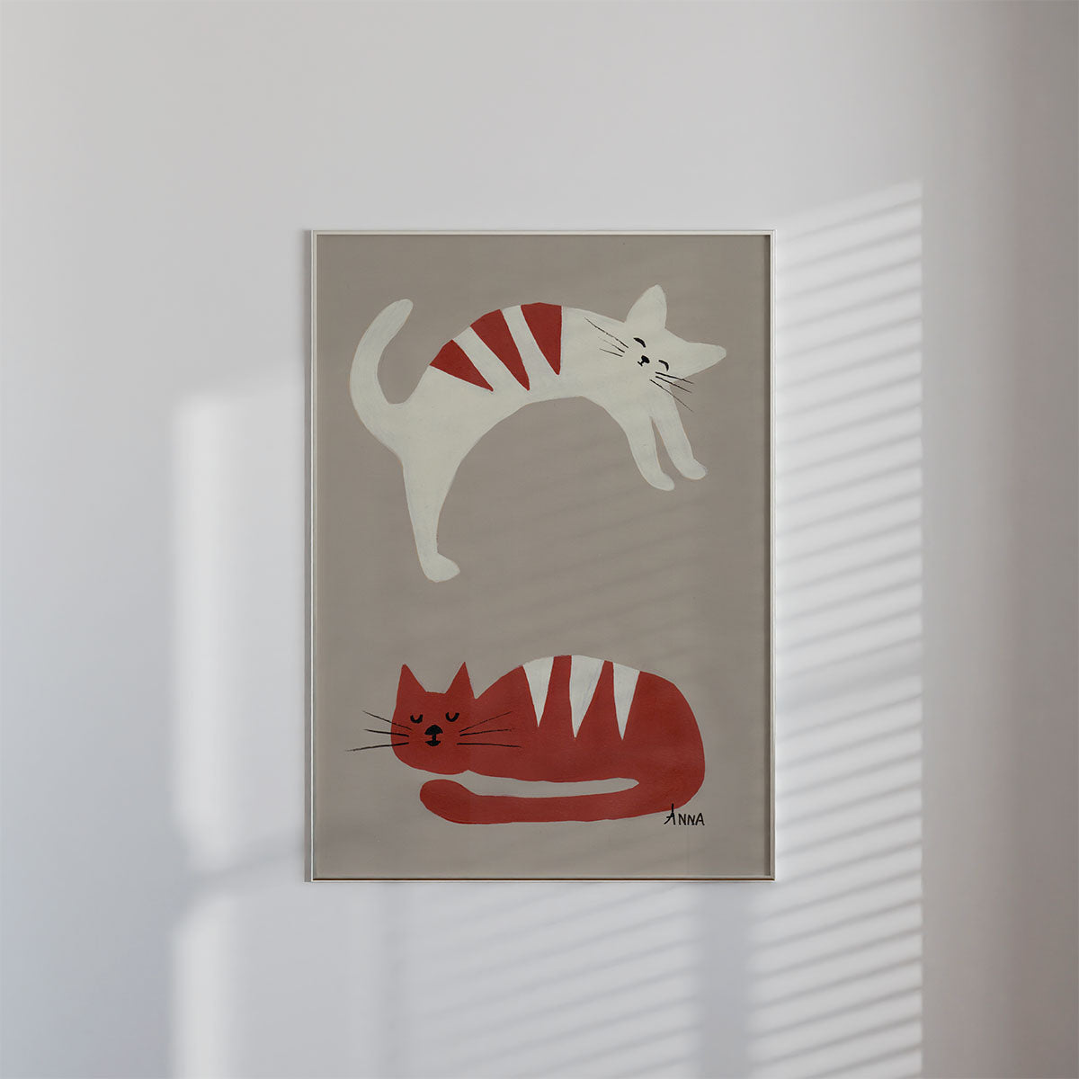 Sleepy Cats Wall print