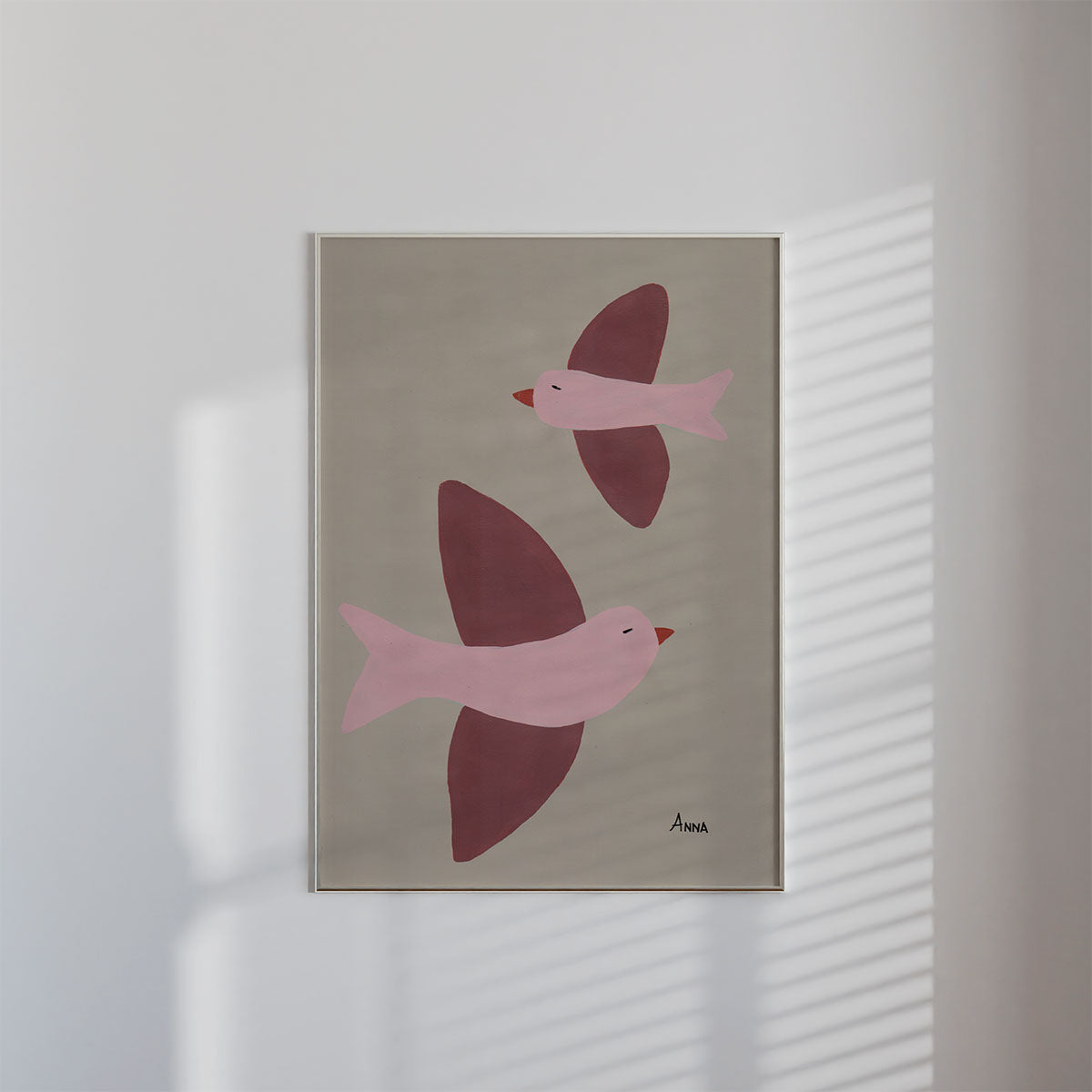 Two Birds Wall print