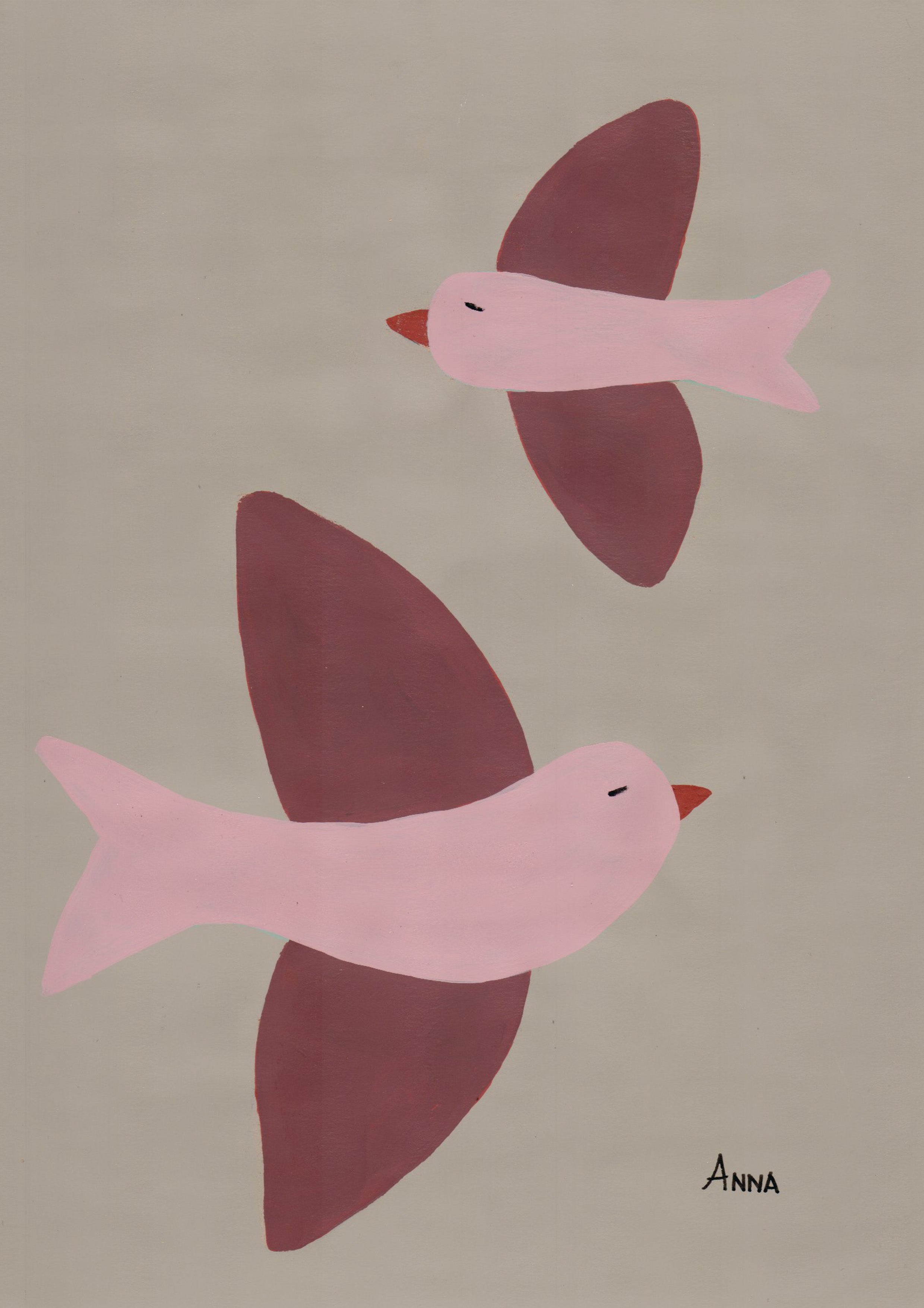 Two Birds Wall print