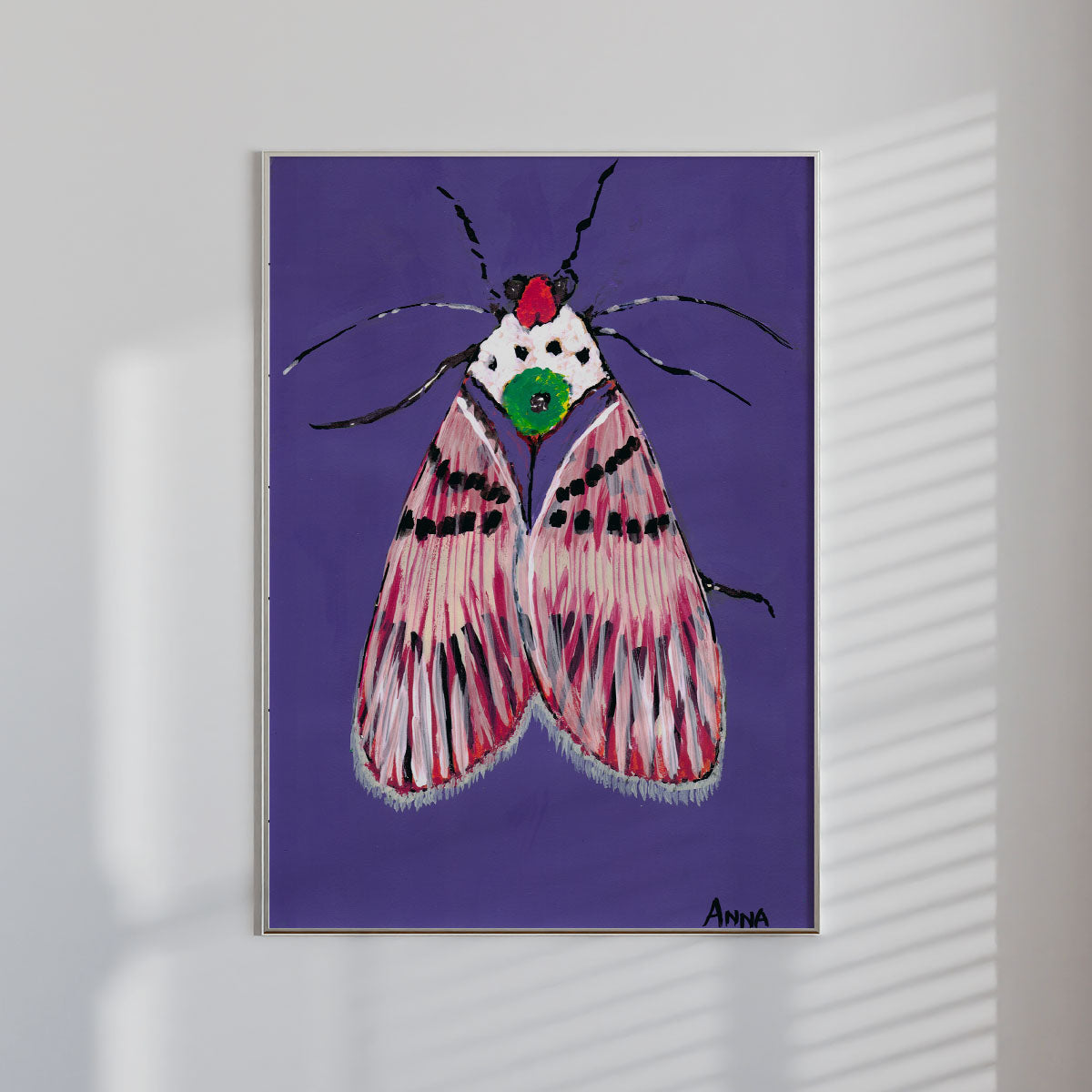 Pink Moth Wall print