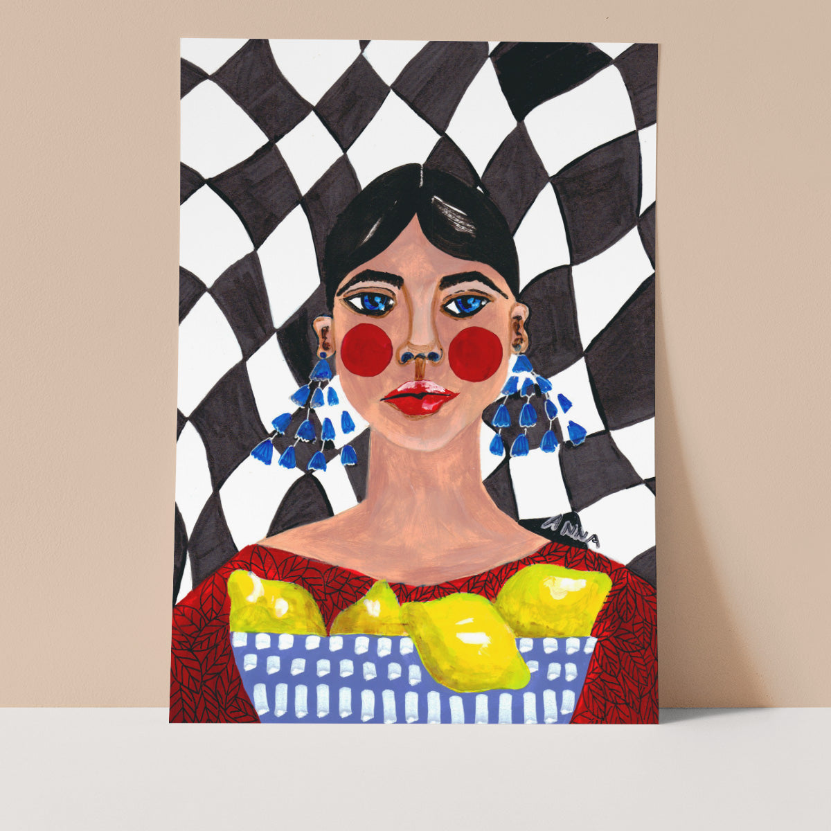 Zesty Lemons Wall print