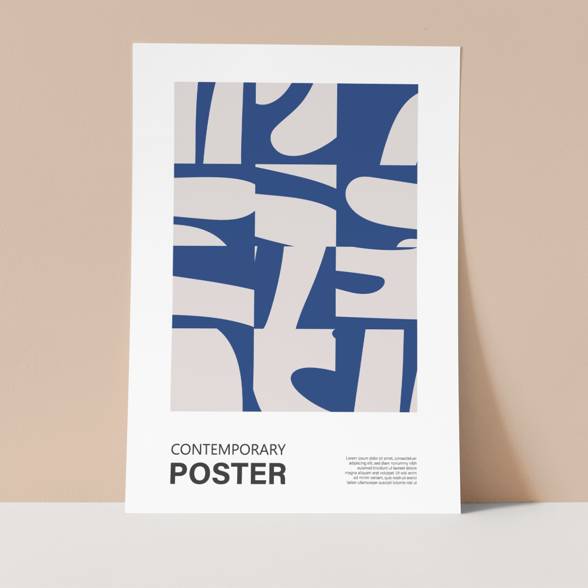 Contemporary Blue 2 Wall print