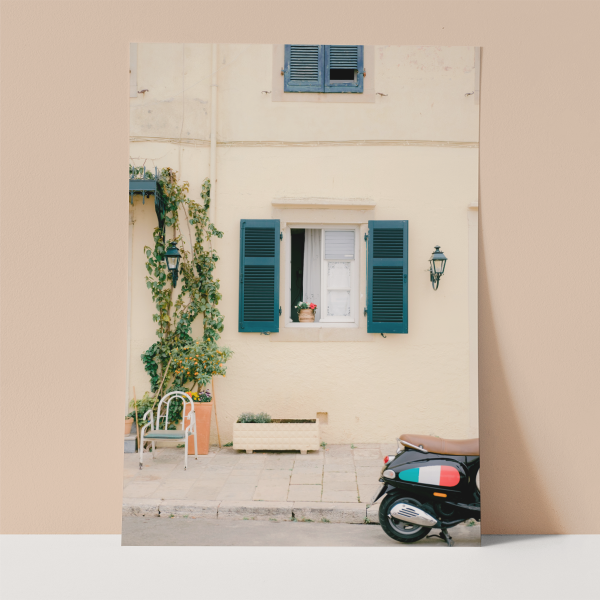 Street of Spring Corfu Wall print