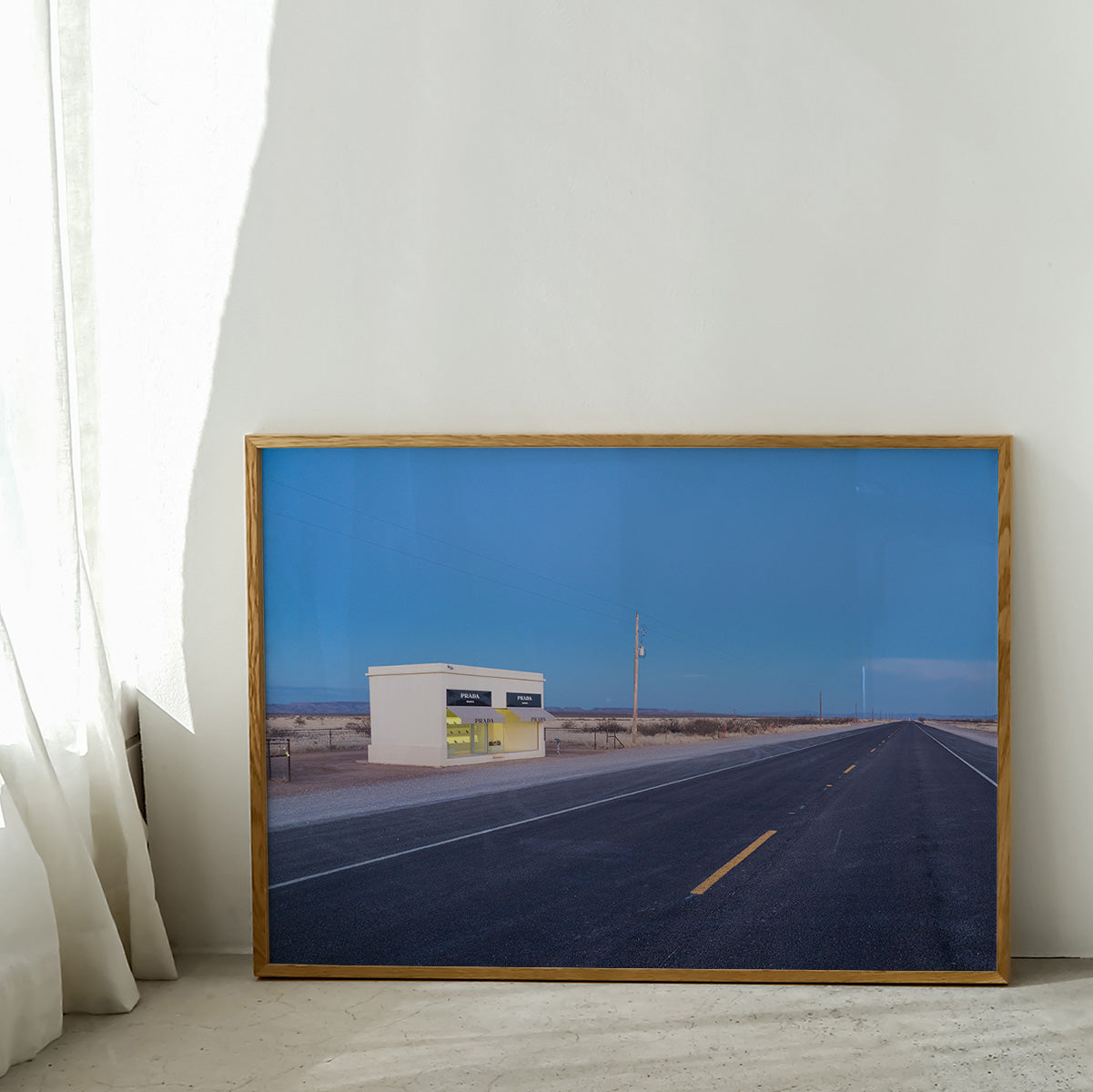 Prada Marfa at Dawn Wall print
