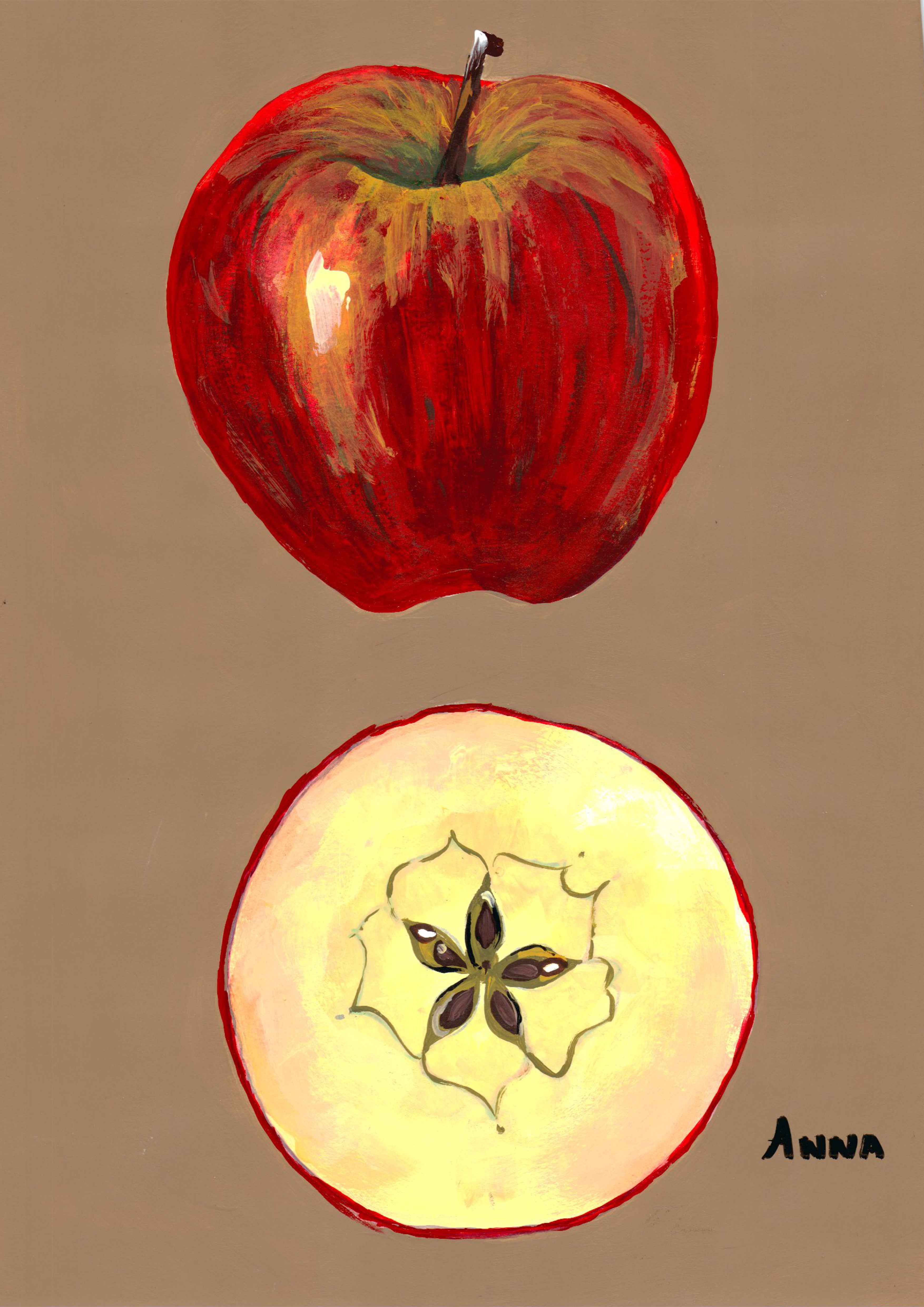 a Apple a day Wall print