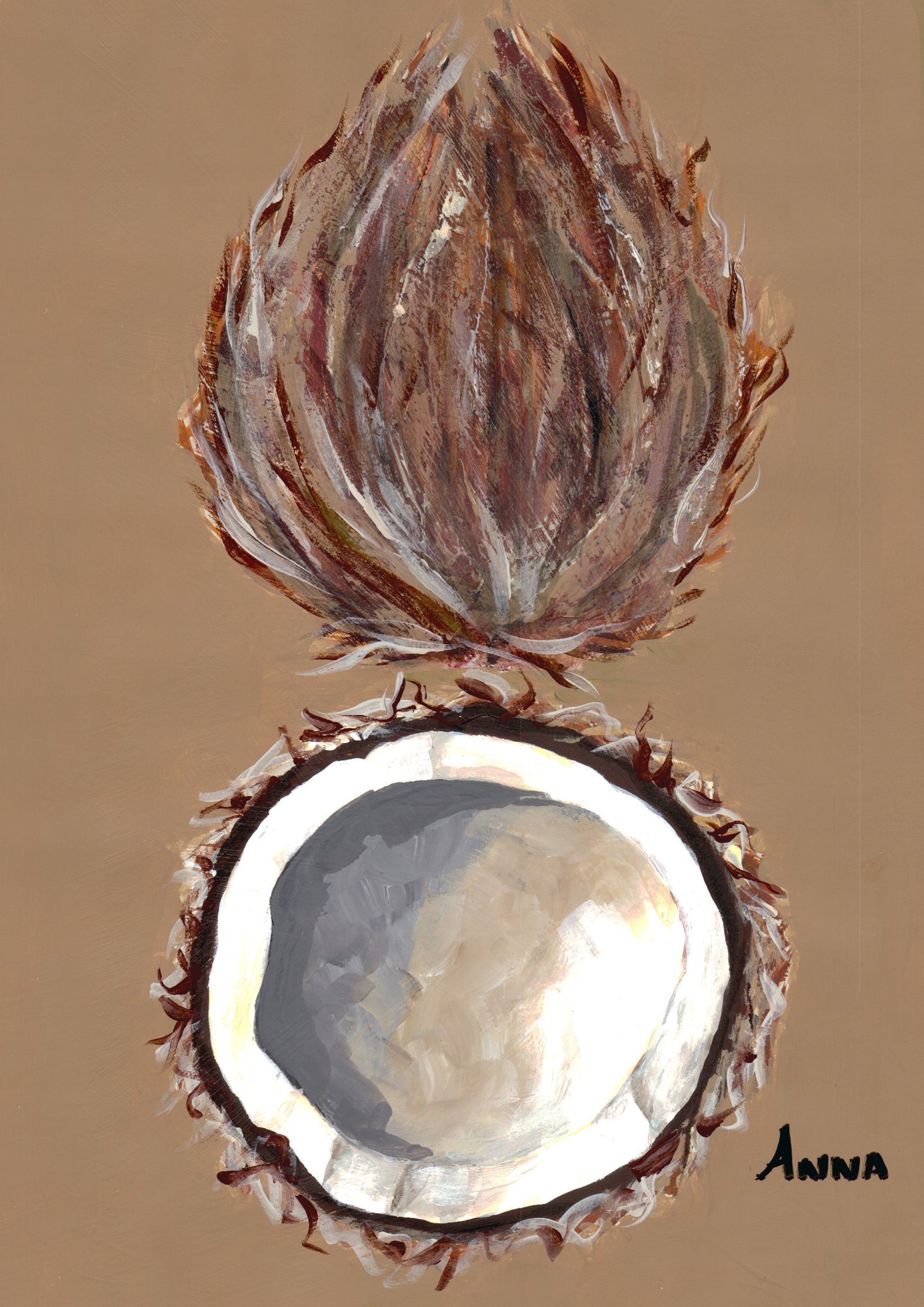 Coconut confessions Wall print