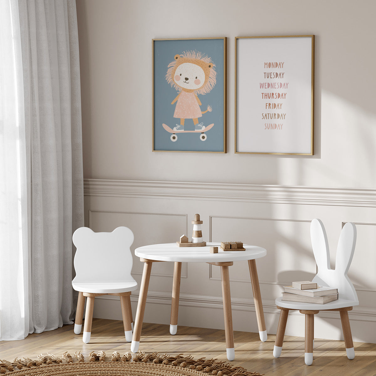 Skater Lion Wall print