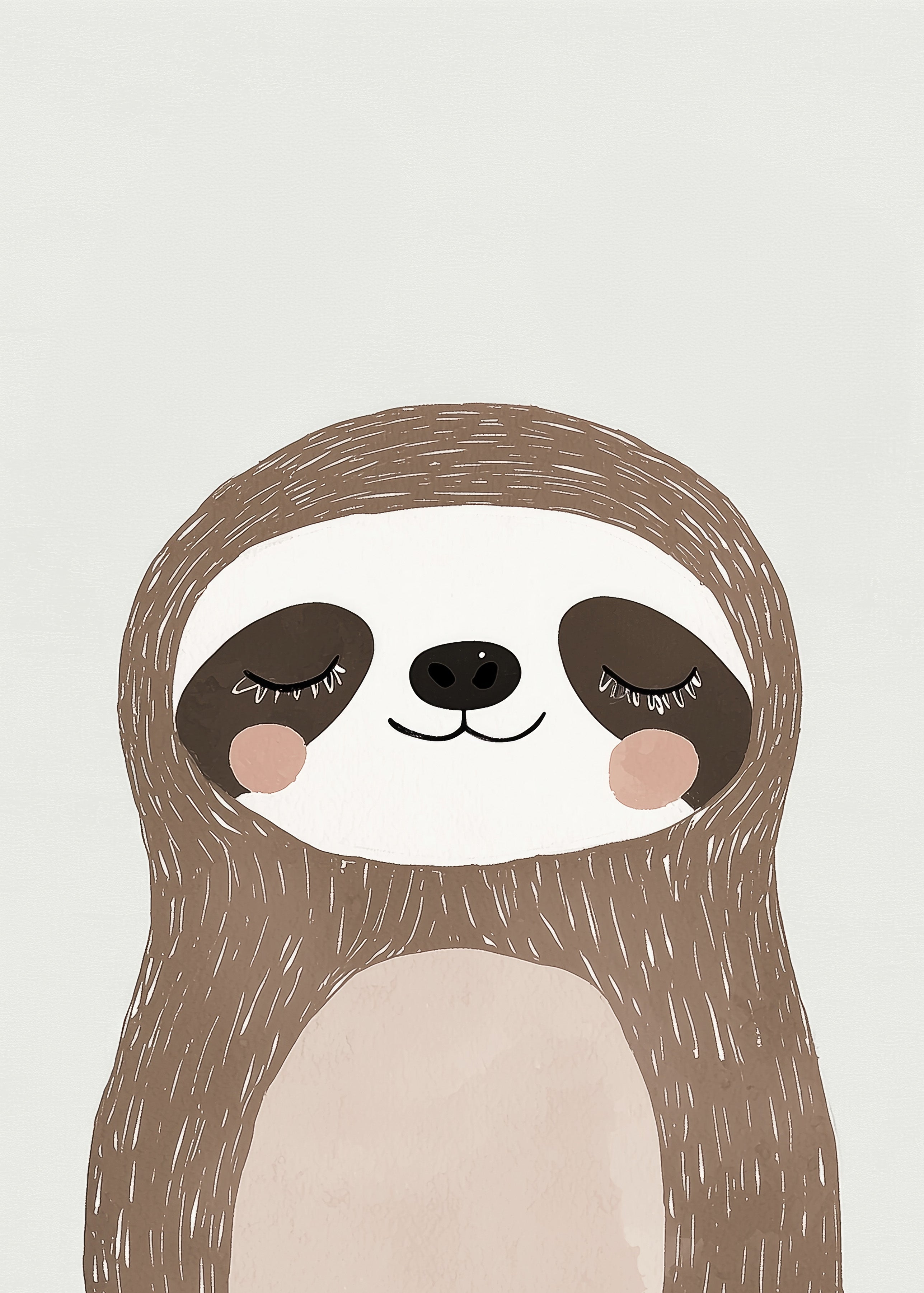 Sloth Wall print